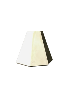 Pirámide truncada 7 facetas escultura geométrica 3D
