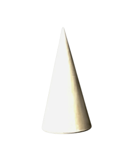 cono agudo escultura geométrica 3D