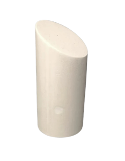 Cylindre tronqué sculpture géométrique 3D