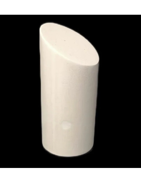 Cylindre tronqué sculpture géométrique 3D