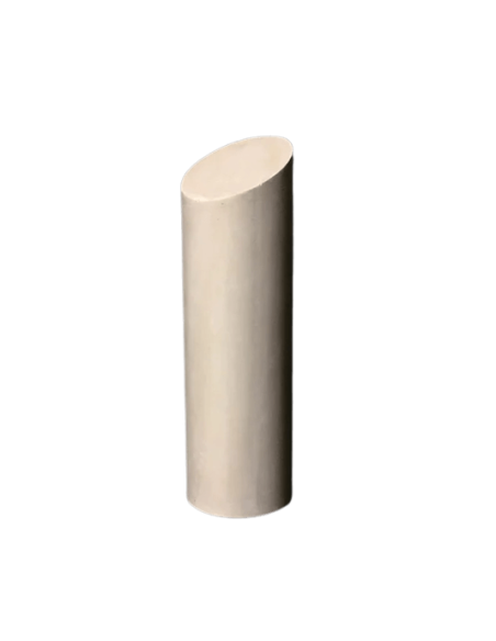 Cylindre tronqué sculpture géométrique 3D