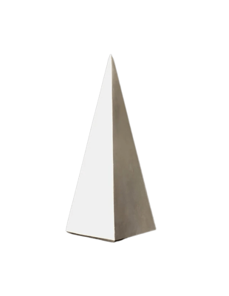 Pyramid square base 3D geometric sculpture