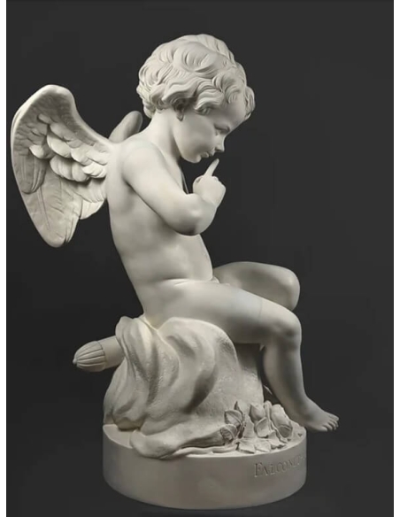 L'Amour au silence ou l'Amour menaçant d'après Étienne Maurice Falconet