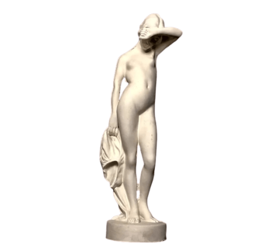 Estatua de Phryne ante sus jueces por Jean-Antoine Houdon