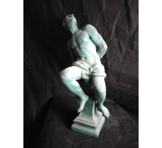 Statue esclave enchainé du Monument de Livourne...