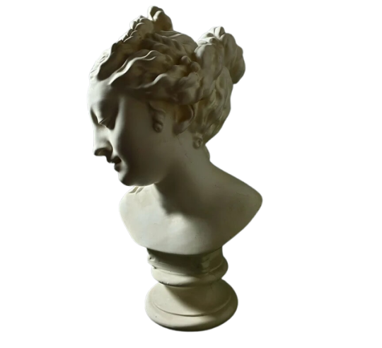 Bust of Venus leaving the bath after...