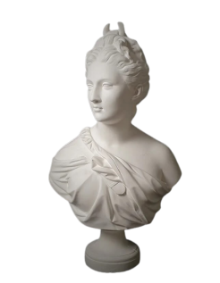 Buste Diane Chasseresse drapée d'après Jean-Antoine Houdon
