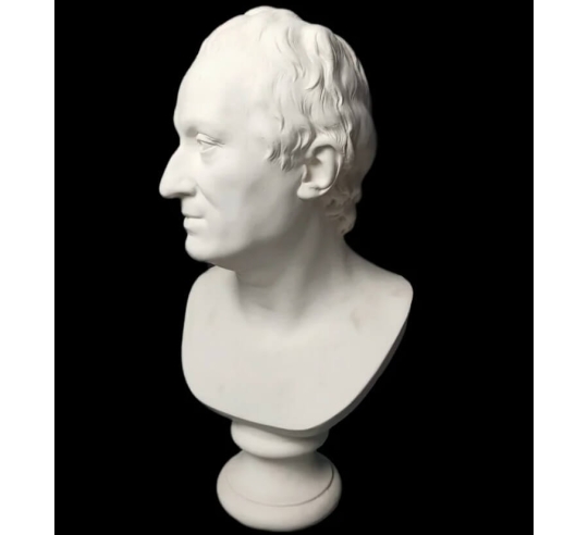 Bust of Denis Diderot by Jean-Antoine Houdon.