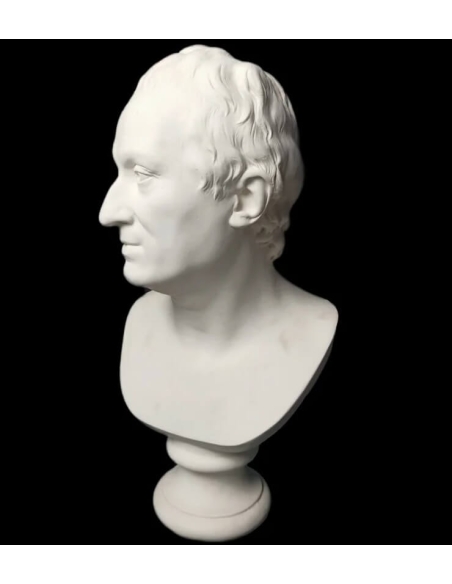 Bust of Denis Diderot by Jean-Antoine Houdon.