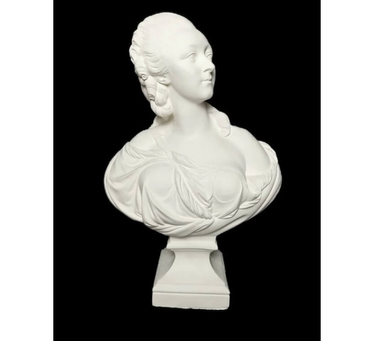 Bust of Madame Du Barry by Augustin Pajou.