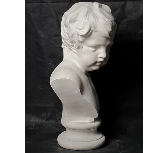 Busto de niño según François Duquesnoy,...