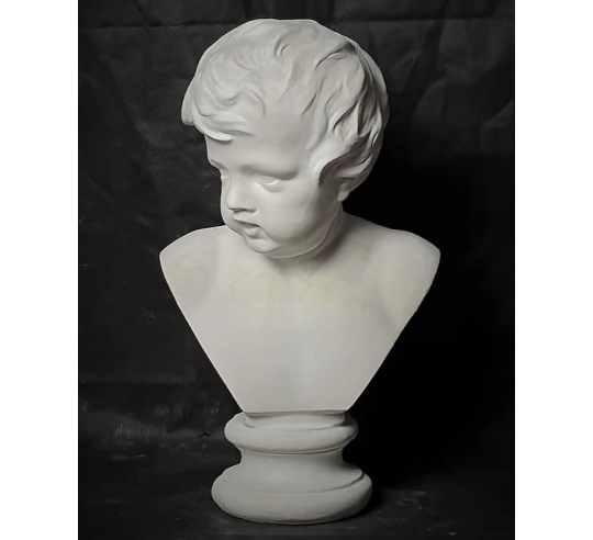 Busto de niño según François Duquesnoy,...