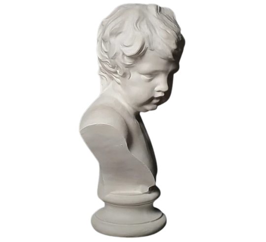 Busto de niño según François Duquesnoy,...