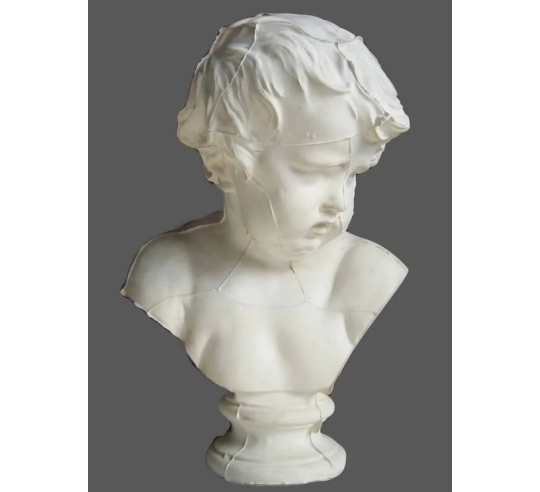 Busto de niño según François Duquesnoy,...