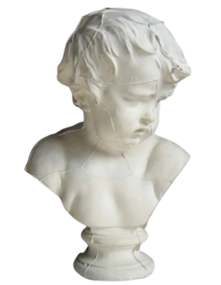 Bust of a young child after François Duquesnoy, known as...