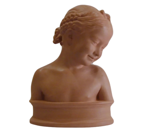 Bust of the Florentine girl called the laughing one by Luigi Pampaloni.