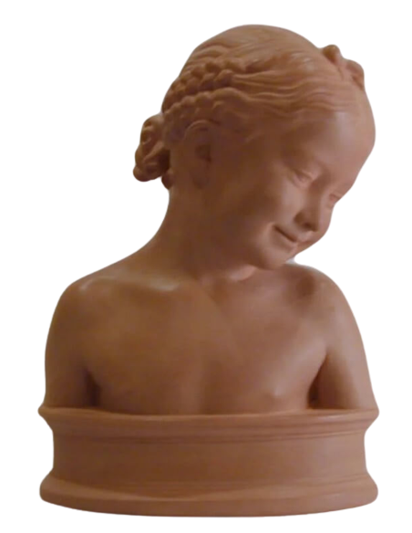 Bust of the Florentine girl called the laughing one by Luigi Pampaloni.