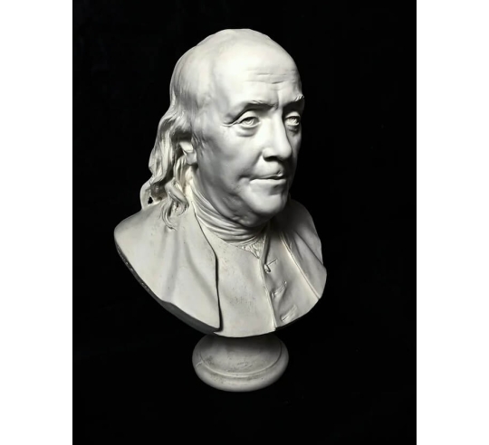 Busto de Benjamin Franklin según Jean-Antoine...
