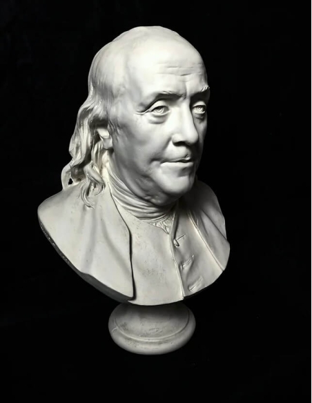 Busto de Benjamin Franklin según Jean-Antoine Houdon.