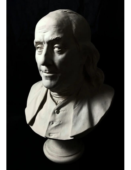Busto de Benjamin Franklin según Jean-Antoine Houdon.