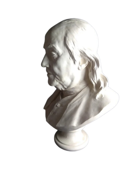 Busto de Benjamin Franklin según Jean-Antoine Houdon.