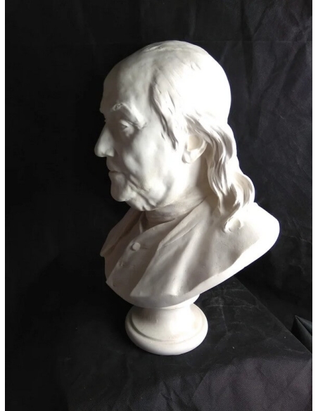 Busto de Benjamin Franklin según Jean-Antoine Houdon.