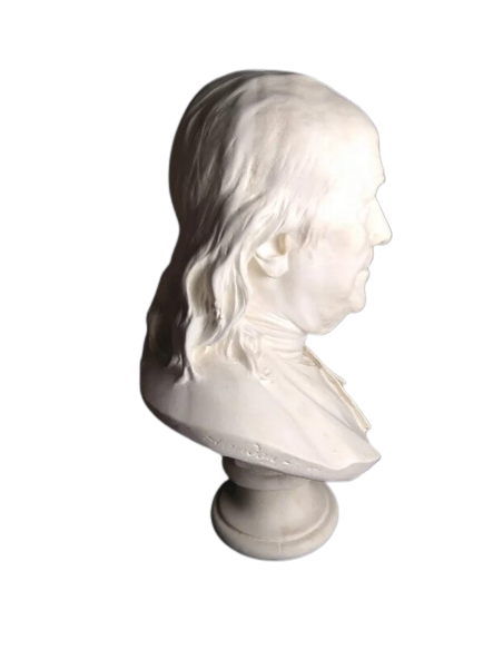 Busto de Benjamin Franklin según Jean-Antoine Houdon.