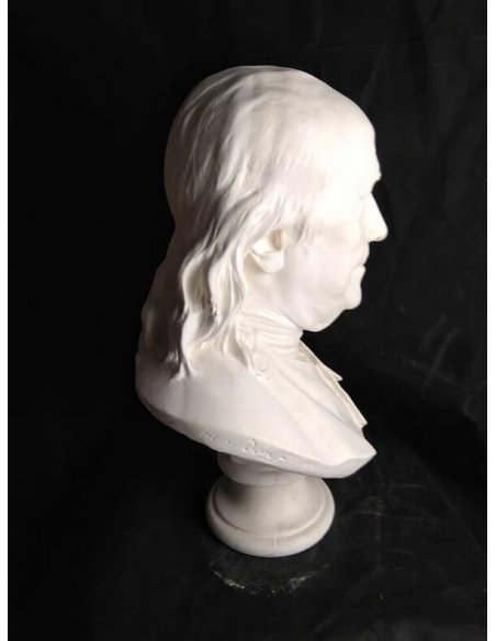 Busto de Benjamin Franklin según Jean-Antoine Houdon.