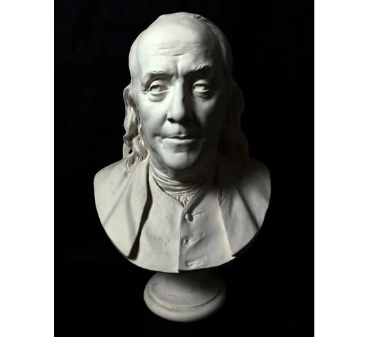 Busto de Benjamin Franklin según Jean-Antoine...