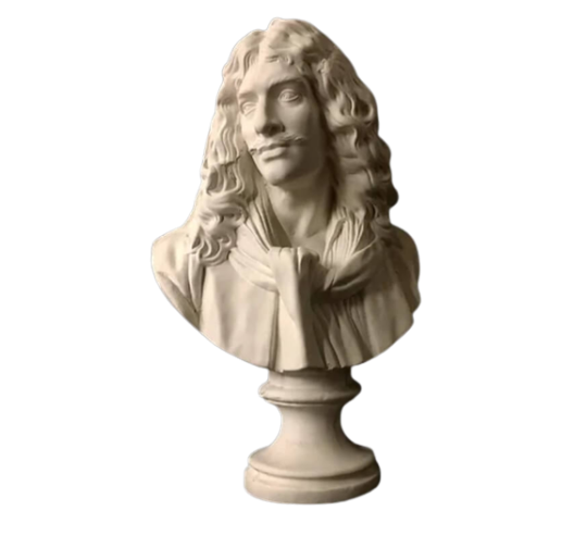 Busto de Jean-Baptiste Poquelin, conocido como Molière, según Jean-Antoine Houdon.
