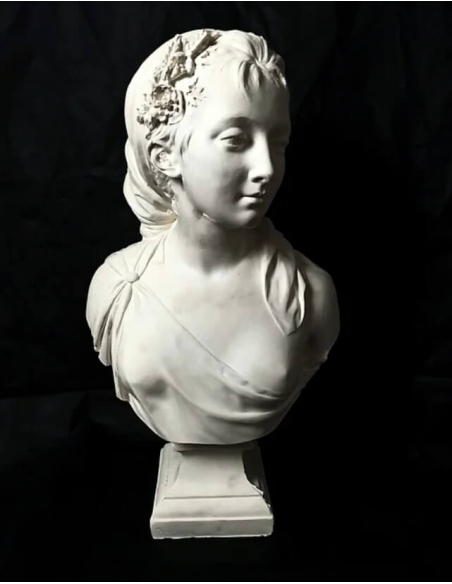 Buste de la déesse de l’Été d'après Jean-Antoine Houdon.