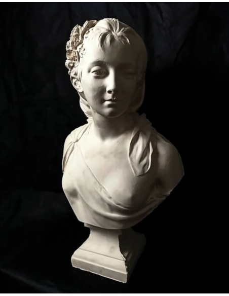 Buste de la déesse de l’Été d'après Jean-Antoine Houdon.