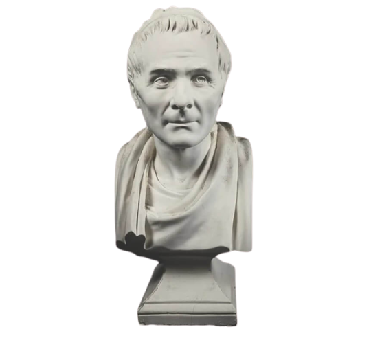 Busto de Jean-Jacques-Rousseau según Jean-Antoine Houdon.