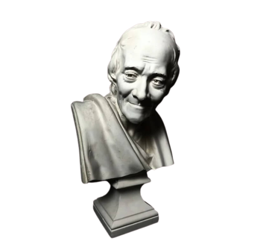 Bust of François-Marie Arouet, known as Voltaire after Jean-Antoine Houdon.