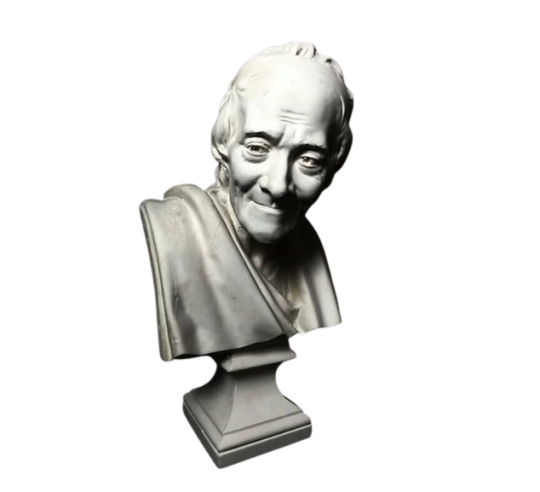 Buste de François-Marie Arouet, dit Voltaire d'après Jean-Antoine Houdon.