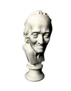 Bust of François-Marie Arouet, known as Voltaire after...