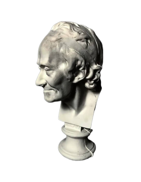 Busto de François-Marie Arouet, llamado Voltaire, según Jean-Antoine Houdon.