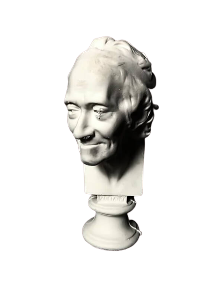 Busto de François-Marie Arouet, llamado Voltaire, según Jean-Antoine Houdon.