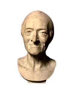 Bust of François-Marie Arouet, known as Voltaire after...