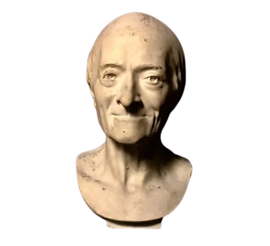 Bust of François-Marie Arouet, known as Voltaire after Jean-Antoine Houdon.