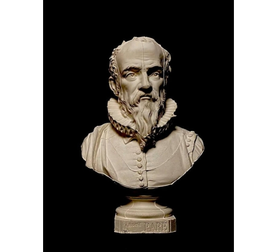 Bust of Ambroise Paré.