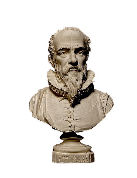 Bust of Ambroise Paré.