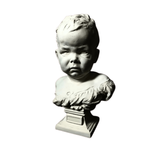 Bust of The sulky child after Jean-Baptiste Carpeaux.