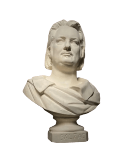 Bust of Honoré de Balzac.