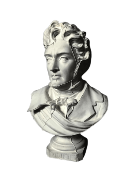 Busto de François René vizconde de Chateaubriand conocido como Chateaubriand.