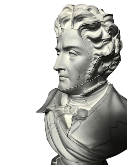 Busto de François René vizconde de Chateaubriand conocido como Chateaubriand.