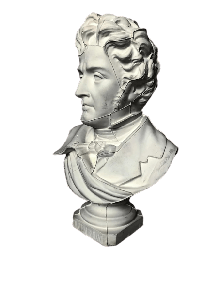 Busto de François René vizconde de Chateaubriand conocido como Chateaubriand.