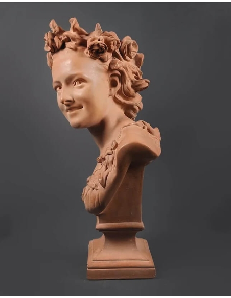 Buste de La Rieuse aux roses d'après Jean-Baptiste Carpeaux.