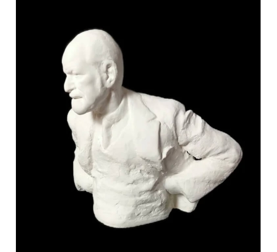 Bust of Sigmund Freud.