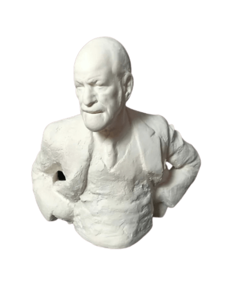 Bust of Sigmund Freud.